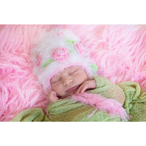 Infant Crochet Hat Rose