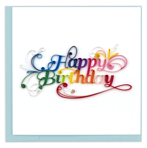 Card Quilling Happy Birthday
