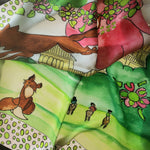 Silk Scarf - Vixen Leaping over Sweet Briar House
