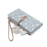 Fresh Floral Long Wallet 🌸- Black