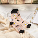 🌼 Bee & Daisy Socks