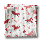 🌸 Valentine Heart Horse Kitchen Towel 🌸