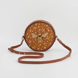 Bumble Bee Tan Circle Purse by Fable England 🐝