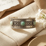 Handcrafted Kashi Amazonite Cuff Bracelet 💚