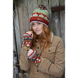 🦊 Sweet Briar “Skulk of Foxes” Fair Isle Wool Roll-Back Bobble Hat