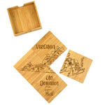 Bamboo - VA State Puzzle Coasters