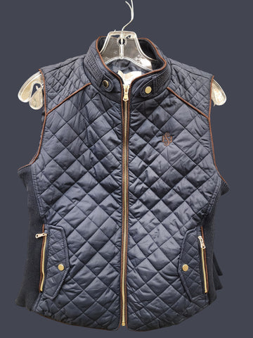 ✨ Sweet Briar Quilted Vest – Elegant & Timeless ✨Navy