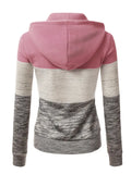 💗 Women’s Colorblock Hooded Sweater (Zip-Up)