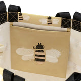 🐝 Block Print Bee Happy Market Tote