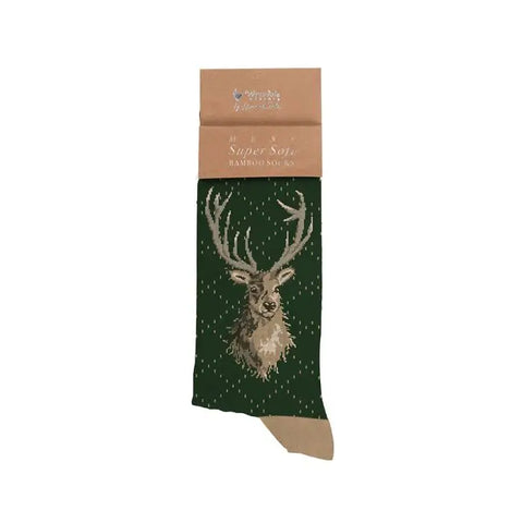 🦌 Stag Men's Sock – Portrait of a Stag