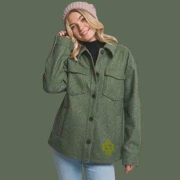 🧥 Sweet Briar JQ Fleece Shacket 🌿Olive