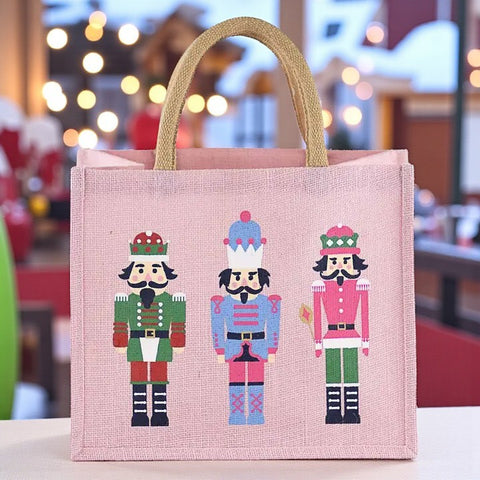 🎶 Nutcracker March Gift Tote – Light Pink/Multi 12x10x8 ✨