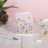 🐝 Just Bee-Cause – Petite Floral Greeting Card
