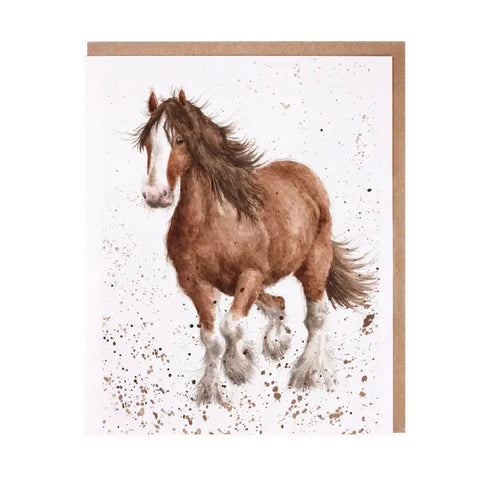 🐴 Feathers Galloping Horse – Everyday Greeting Card