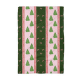 🎄💗 Christmas Pink Towel – Tree & Preppy Bow (2025)