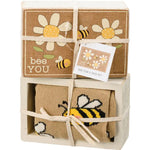 🐝 Bee You Box Sign & Sock Set