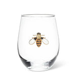 🐝 Sweet Briar Jeweled Bee Stemless Wine Glass