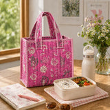 Paisley Pink Block-Printed Quilted Mini Tote 🌸
