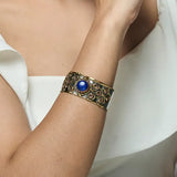 Handcrafted Mixed Metal Lapis Cuff  💙