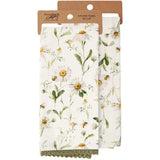 🌼 Sweet Briar Daisy Lace Kitchen Towel – Garden Collection