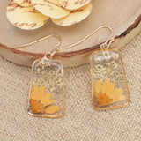 🌼 Pressed Sunflower Earrings