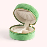 🦊 Round Velvet Jewelry Box – Fox