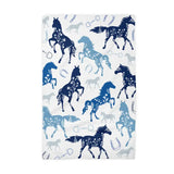 🐎💙 Blue Horse Waffle Weave Kitchen Towel