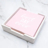 🍸 Classic Cocktail Napkin Holder – White 5x5 ✨