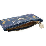 🐝 The Beekeeper Purple Bee Design Card Holder Purse-Navy