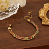 🌈 Colorful Diamond Snake Bracelet