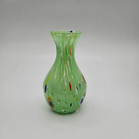 💚 Murano Glass Mini Bud Vase – Green