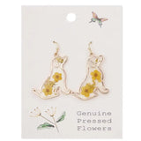 🐾 Sweet Briar Floral Friend Pressed Flower Earrings