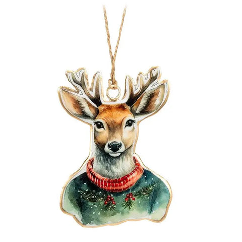 🦌 Sweet Briar Deer in Sweater Ornament