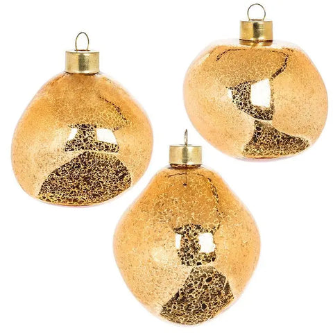 ✨ Gold Organic Shape Ornament – Set of 3