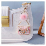 💖 Chanel Style Pink Purse Keychain Charm