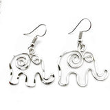 Silver Elephant Earrings 🐘
