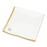 🍽 Sweet Briar Stitched Bee Napkin – Gold – 18" Square