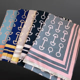 🐴 Pink & Grey Equestrian Bit Scarf – Sweet Briar Collection