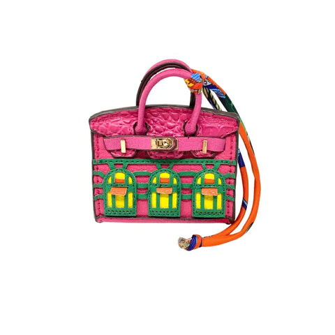 💖 Sweet Briar Ritz Mini Purse Charm – Hot Pink