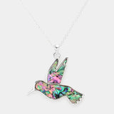 ✨ Sweet Briar Abalone Hummingbird Necklace