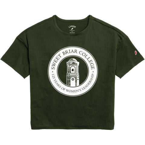 👕 League Apparel Hunter Green Boxy Tee 🌸