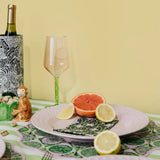 Lilly Pulitzer Bamboo Wine Glass Set — Festival Bloom & Lime Chiffon 🍷