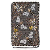 Mary Frances “Bee Awesome” Beaded Crossbody Phone Bag 🐝