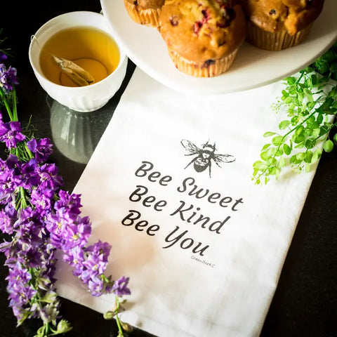 🐝 Bee Sweet Tea Towel – A Heartfelt Touch for Your Home! 🌼