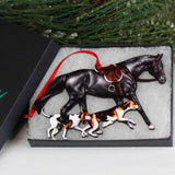 🎄 NEW! Black Fox Hunter Ornament