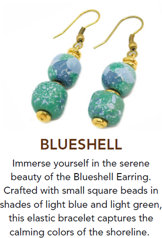 🌊 Blueshell Earrings