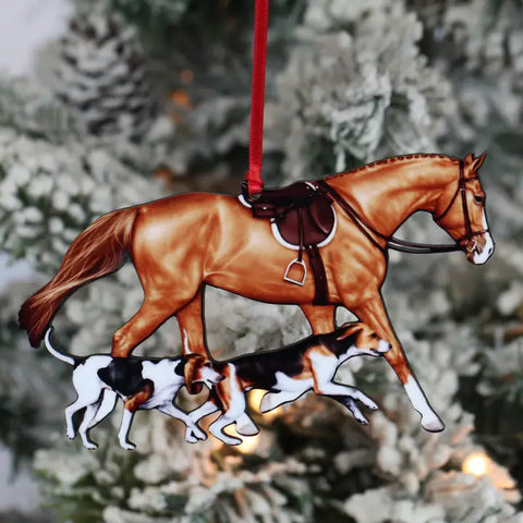 🧡 Chestnut Fox Hunter Ornament