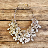 ✨ Coastal Pearl Bib Necklace