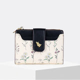 🌼 Wildflower Card Wallet – Sweet Briar Edition-Black