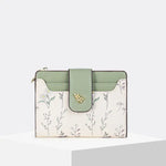 🌼 Wildflower Card Wallet – Sweet Briar Edition-Green